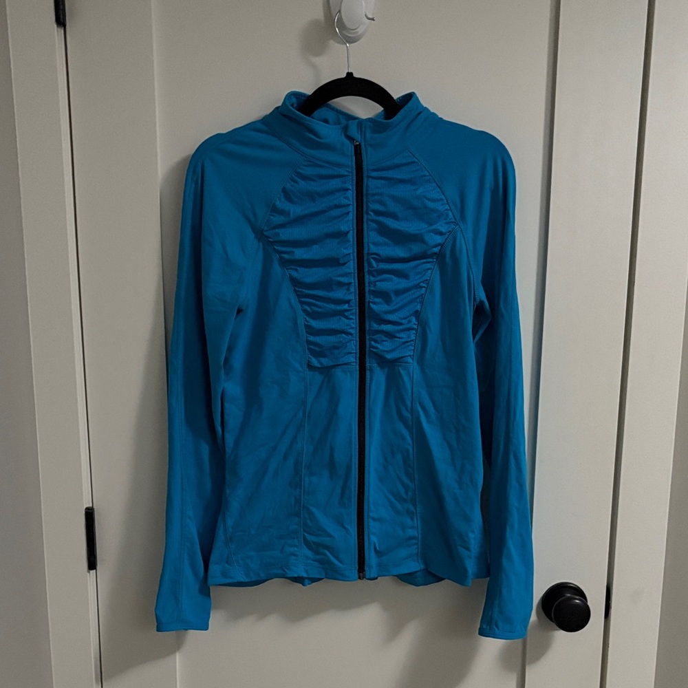 Lorna Jane Vibrant Blue Active zip up sweater size L